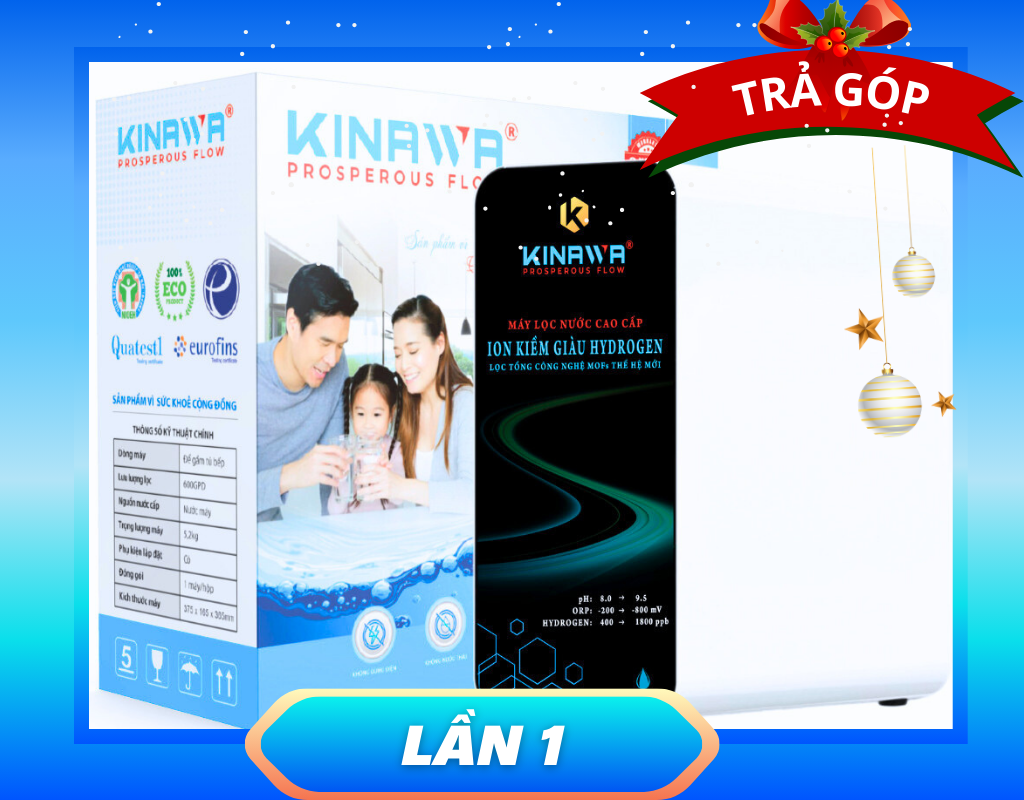 (Trả góp) MÁY LỌC NƯỚC ION KIỀM KYNAWA